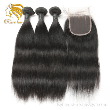 Elegant Indian Virgin Human Hair Wholesale Indian Hair Weave Distributors, Virgin Indian Hair Bundles With Top Lace Closures